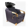 PB ITAMOB10220, Lavacabezas Gold relax cerámica negra