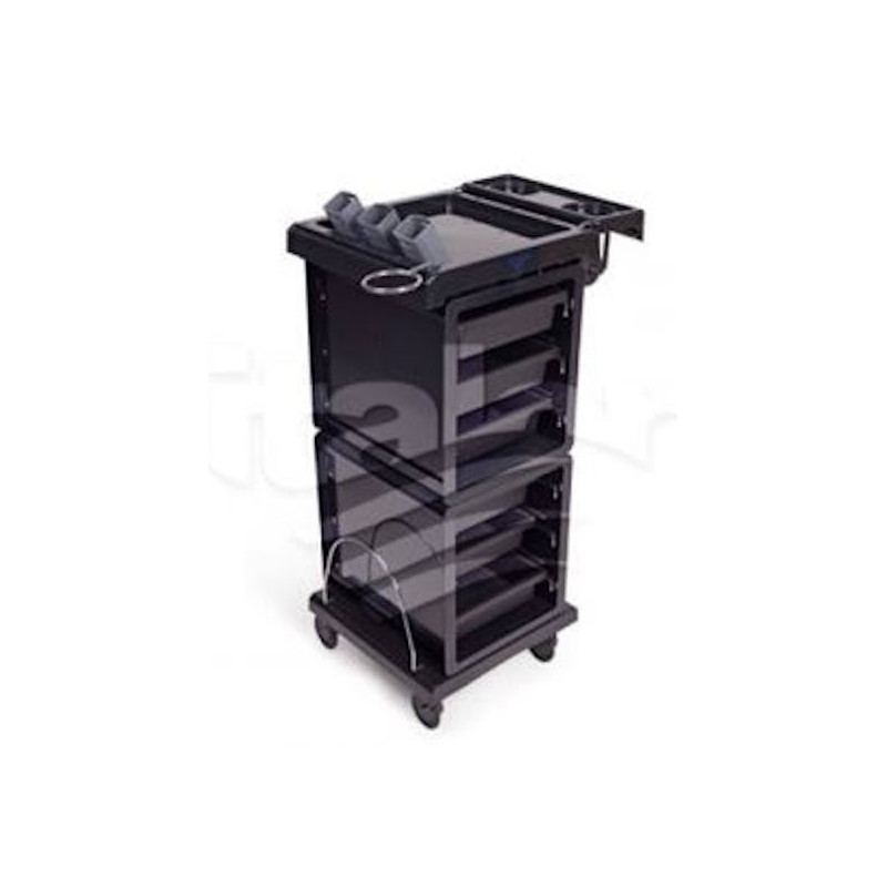 PB ITAMOB10589, Carrito auxiliar multifunción Star peluquería y barberías negro