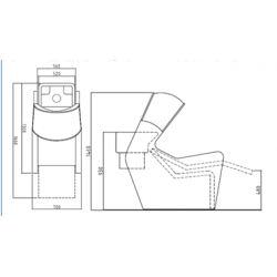 Lavacabezas CHROMOWASH SHIATSU AIR Ner-5064