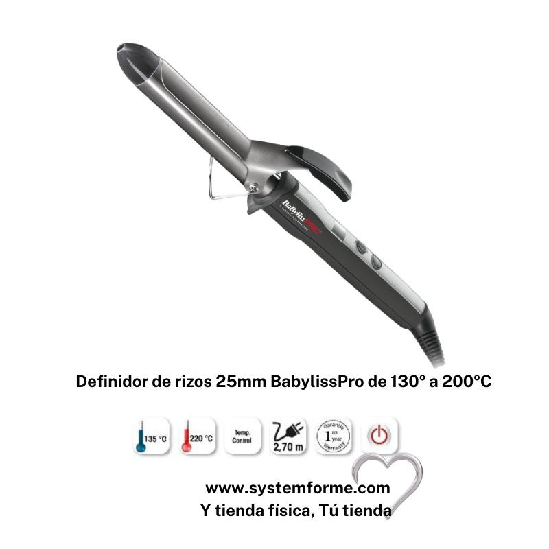 BAB2273TTE 25MM, Definidor de rizos Ø25mm Curl-Definer BabylissPro
