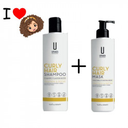 UFS 597393, pack mascarilla y champú cabellos rizados