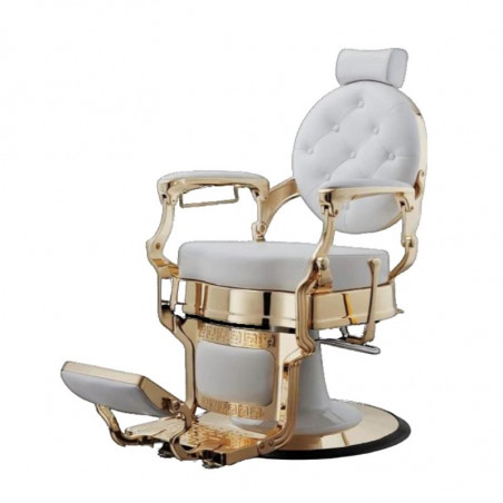 RZBH025.A26, Sillón barbero buzz gold white, weelko