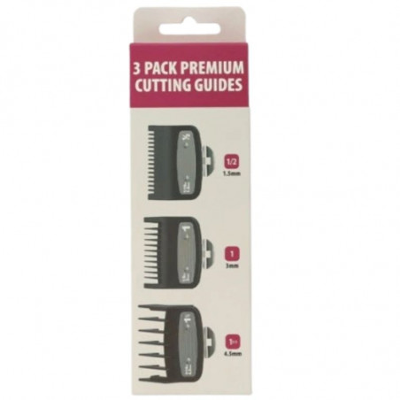 , 3 Pack premium cutting guides peines recalces