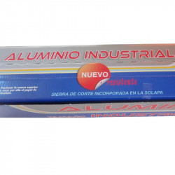 Rollo aluminio tamaño industrial, 400 mm 2 kg. 14 micras