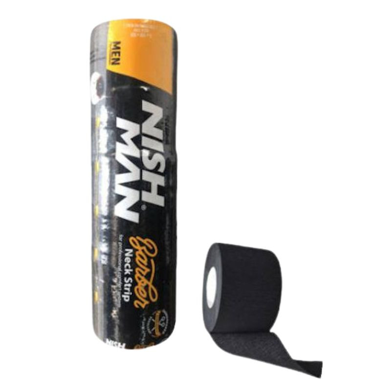 NIN 100, Papel cuello crespón en color negro Nishman 5 unidades