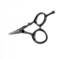 KIE 2814.55, tijera de corte Kiepe 2814 - 5'5'' razor edge color negro y filo navaja