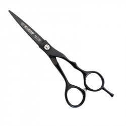 KIE 2814.55, tijera de corte Kiepe 2814 - 5'5'' razor edge color negro y filo navaja