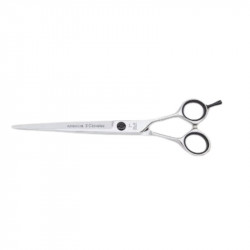 3CLS 12808, Tijera de corte Azabache 7" filo navaja, afilado cóncavo 3 claveles