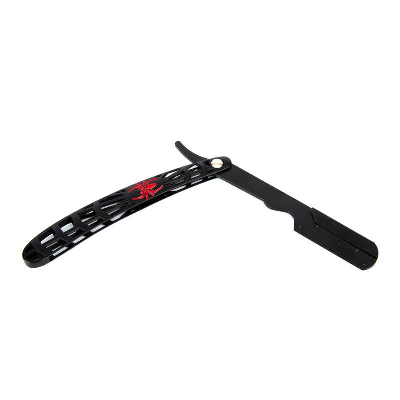 ASR 40423, Navaja fantasy negra tipo mariposa en metal perforado ligero AG
