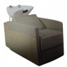 Lavacabezas Rustik reclinable beige cerámica blanca