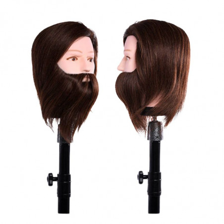 PB BFUTI43453, Cabeza maniquí formación hombre cabello humano