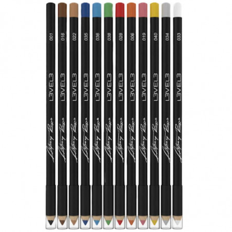 PB L3VEL99579, Lapiceros 12 delineadores para cabello ojos cejas y labios Level3 PB L3VEL99579, Lapiceros 12 delineadores para cabello ojos cejas y labios Level3