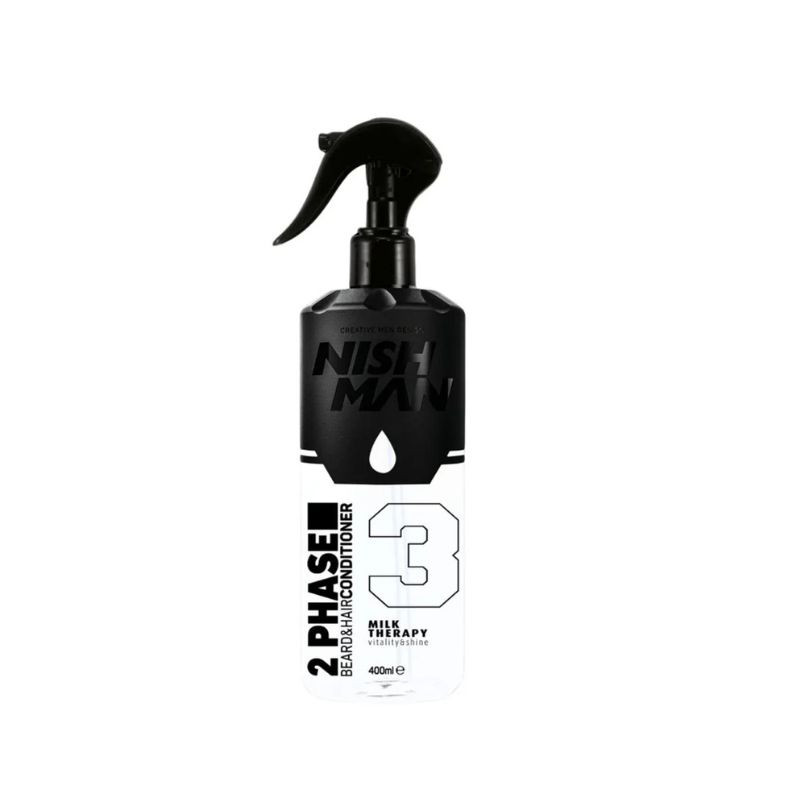 Acondicionador bifásico barba y cabello Nishman 03 Milk Therapy