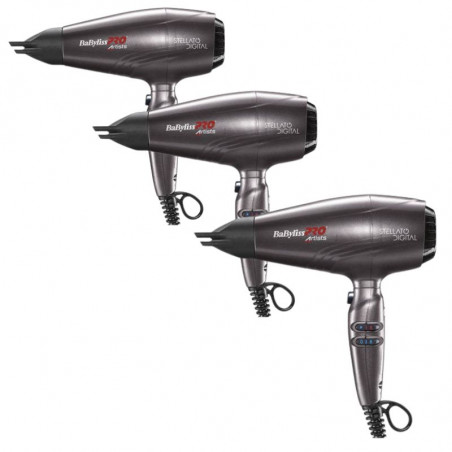 BAB STELLATO PACK 3 UNID, secador profesional stellato digital pack 3 unidades babyliss