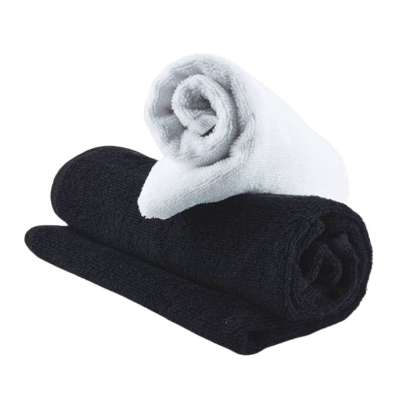 BIL  BFTEX44853, Toallas de algodón reciclado confort black pack 10 uds