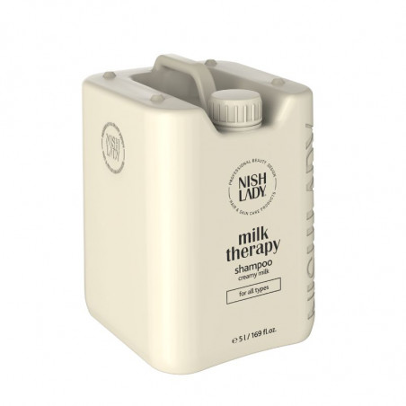 NIY, champu terapia con leche nishlady, champu nutricion profesional 5l