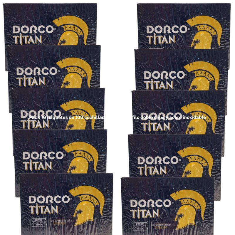 IBN 104-10 . DOO 104-10, Pack 10 paquetes de 100 cuchillas Dorco Titan