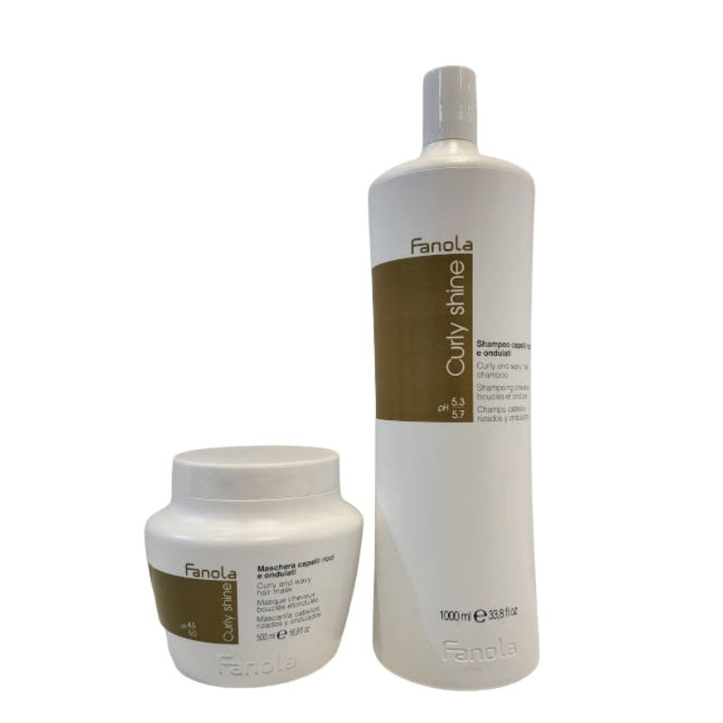 FAA 2293 + FAA 2294, Pack Fanola champú y mascarilla 1000ml y 500ml rizados