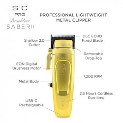 Máquina de corte StyleCraft metal motor digital de alto par Saber II dorada