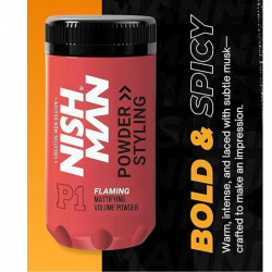 NIN   ,Flaming polvo de peinado Nishman P1 mate