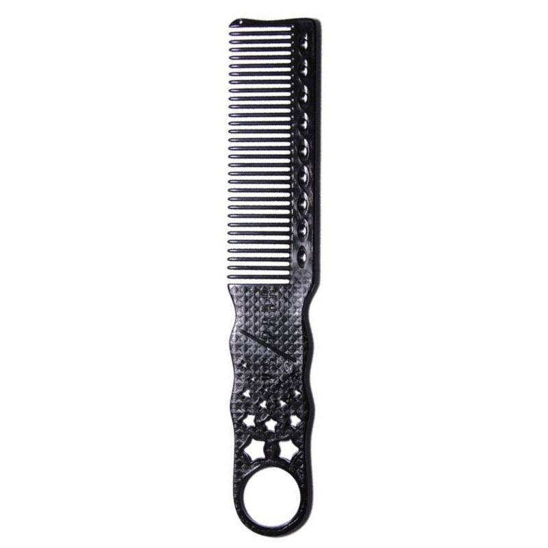 YS-PARK 280 BLACK, Peine de barbero YS-Park 280 black punta plana