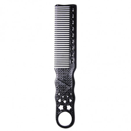 YS-PARK 280 BLACK, Peine de barbero YS-Park 280 black punta plana