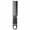 YS-PARK 280 BLACK, Peine de barbero YS-Park 280 black punta plana