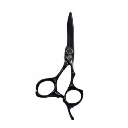 BLD BLSC-4001, Tijera de corte Black Bird Titanio negro 6'3"