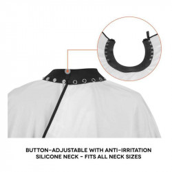 GAA+AMANTEBAR, capa de corte blanca cuello silicona Gamma+