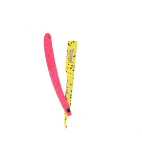 Navaja de afeitar neon amarillo+rosa