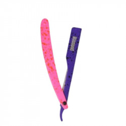 BLD 09473, Navaja de afeitar neon lila + rosa Blessed