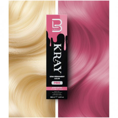 L3VEL06305, Kray coloración semipermanente rosa100ml