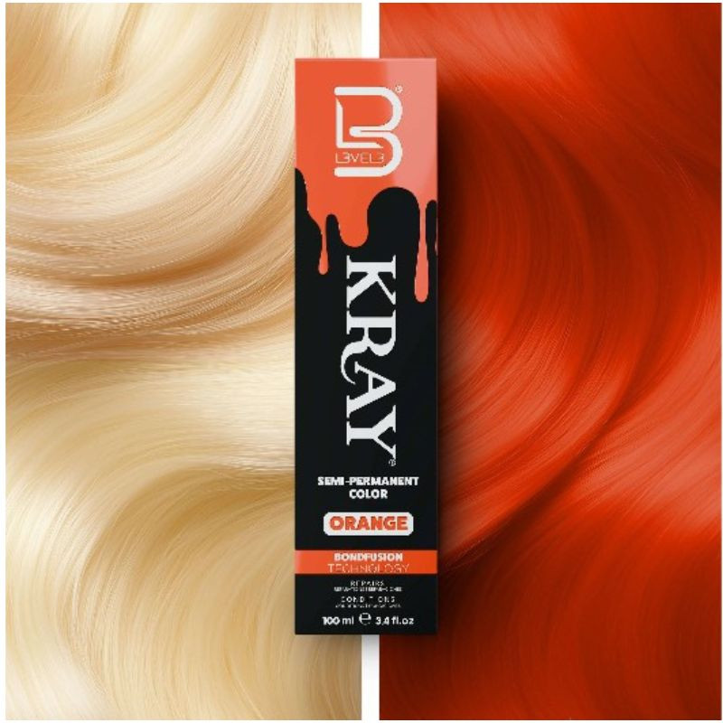 L3VEL06313, Kray coloración semipermanente naranja 100ml
