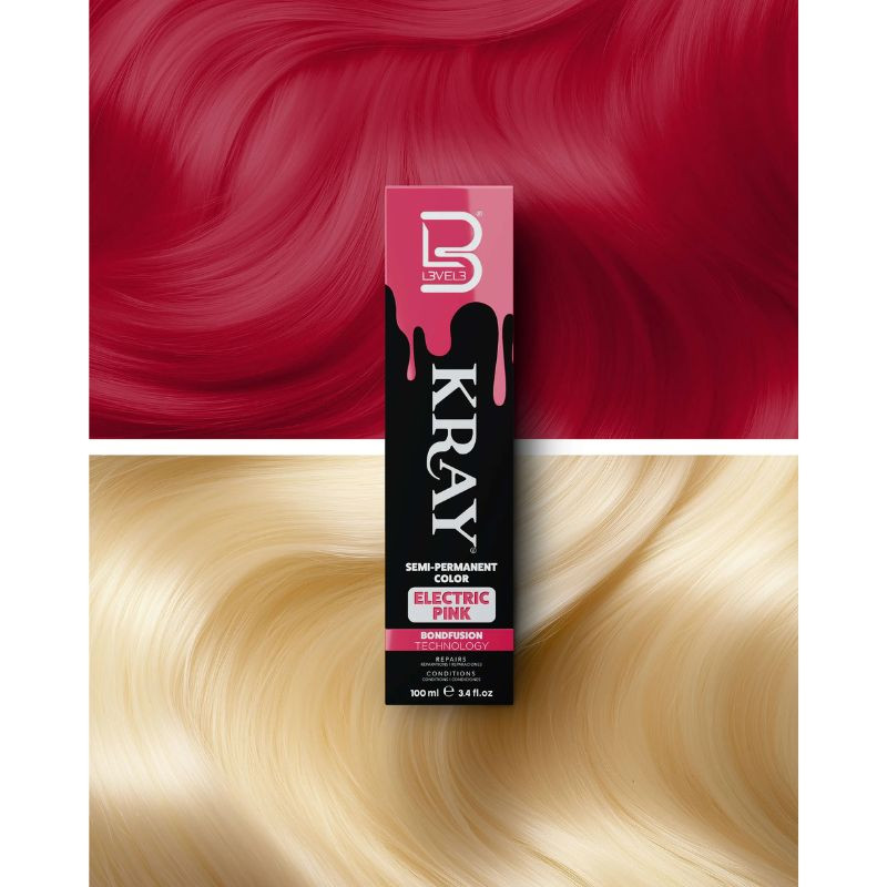 L3VEL06300, Kray coloración semipermanente rosa eléctrico 100ml