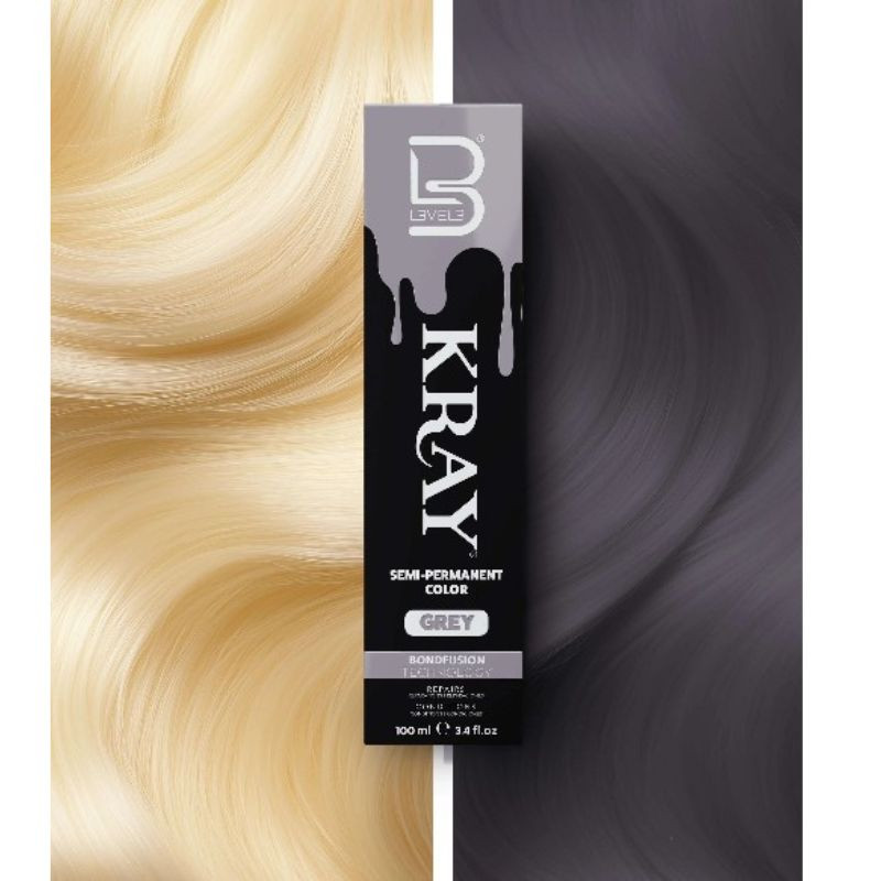 L3VEL06306, Kray coloración semipermanente gris 100ml
