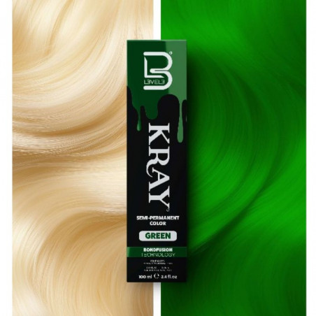 L3VEL06310, Kray coloración semipermanente verde 100ml
