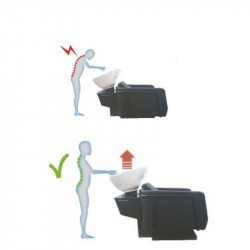 MIY HERA, Lavacabezas especial Hera con cerámica blanca