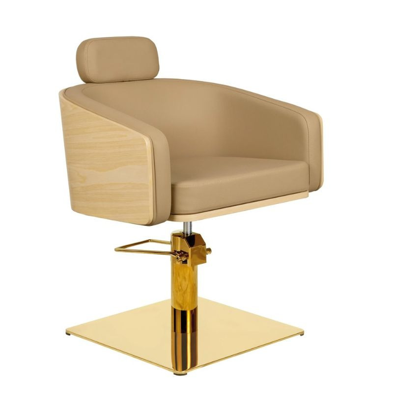 MIY Alya BE GS, Sillón de tocador Alya BE GS base cuadrada dorado