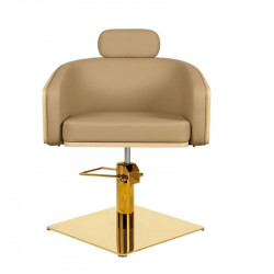 MIY Alya BE GS, Sillón de tocador Alya BE GS base cuadrada dorado