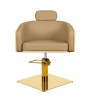 MIY Alya BE GS, Sillón de tocador Alya BE GS base cuadrada dorado