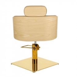 MIY Alya BE GS, Sillón de tocador Alya BE GS base cuadrada dorado