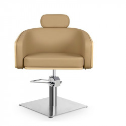 MIY ALYA BE S, Sillón de tocador Alya BE S base cuadrada en aluminio