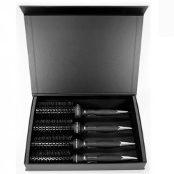 BAB SUK1935, Kit 4 cepillos The brush titanium black Green