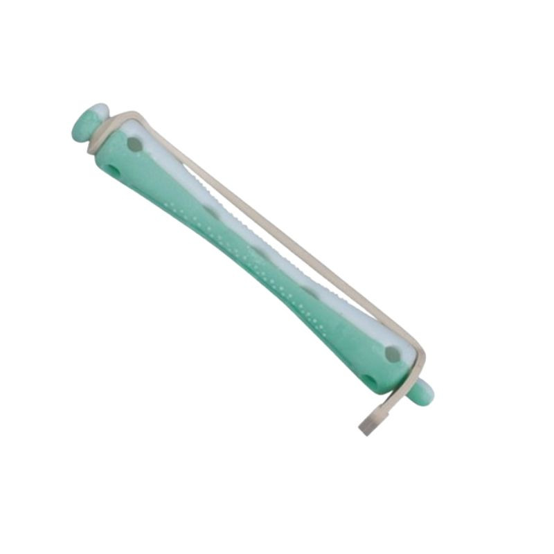 ORL 00907, Bigudi bi-color verde agua y blanco 00907