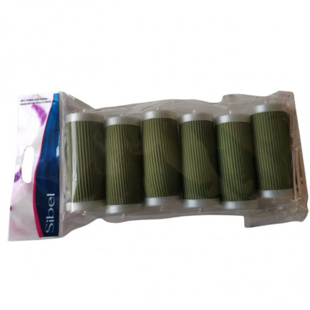 NEE 44123 29, 6 rulos verdes de espuma con gomas