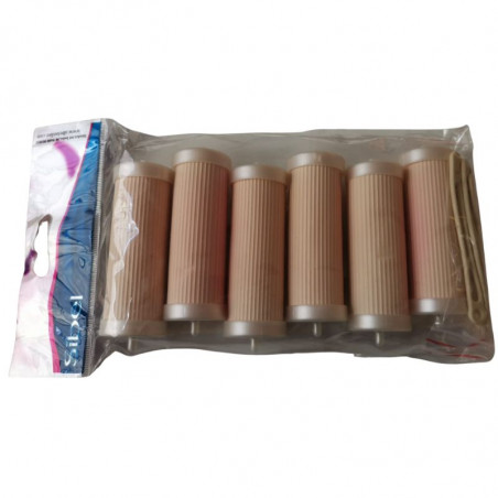 NEE 44122 99, 6 rulos de espuma color rosa claro tamaño mediano