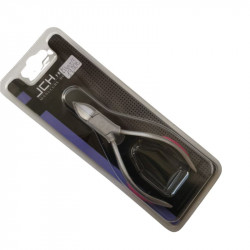 JCH 1245 F/2, Alicate cortauñas con protector y adorno en rosa