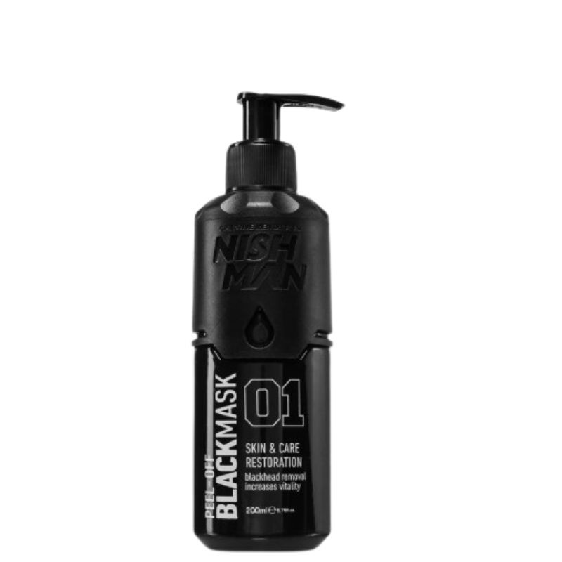 NIN 01, mascarilla negra peel-off 200ml Nishman