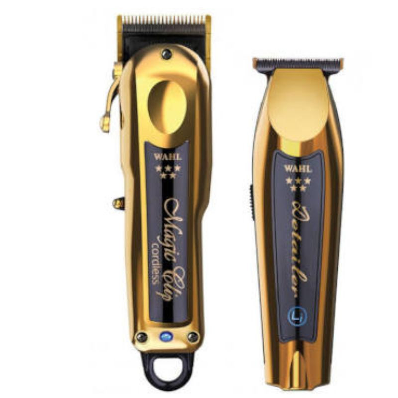 WAL Combo GOLD, pack maquinas cordless wahl magic clip gold+detailer gold