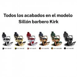 Sillón de barbero Kirk BC color black